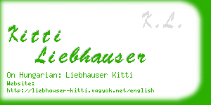 kitti liebhauser business card